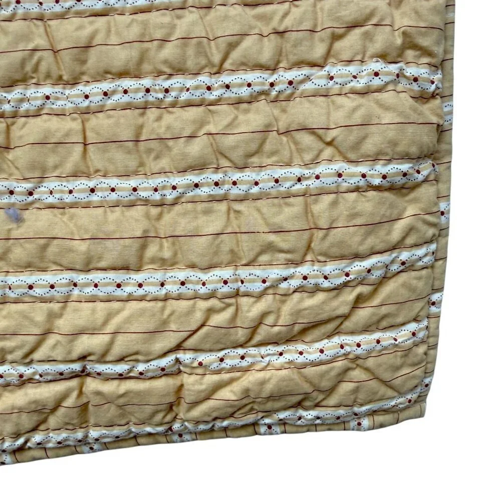 Restoration Hardware Quilted Pillow Sham Yellow Paisley Standard Pillowcase RefA